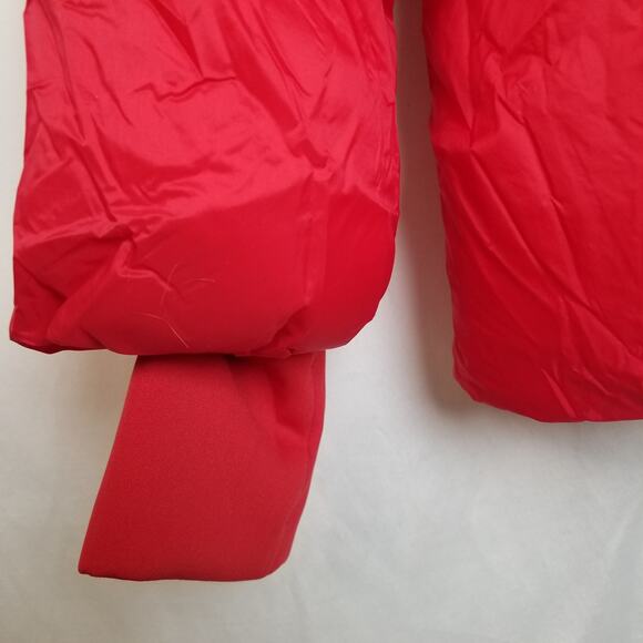 BCBGeneration Premium Performance Womens Red Hooded Puffer Coat Jacket Zip X LG - Picture 5 of 16